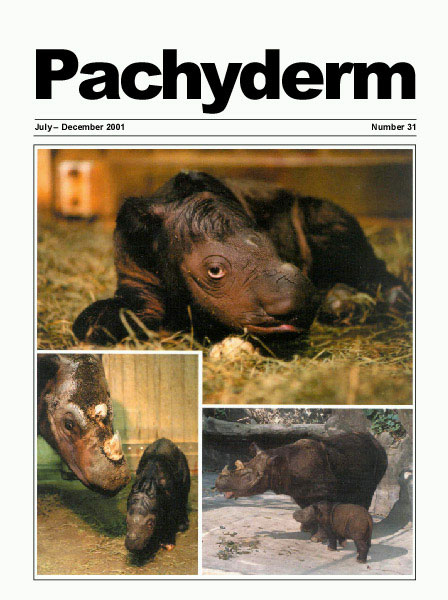 					View Vol. 31 (2001): Pachyderm
				
